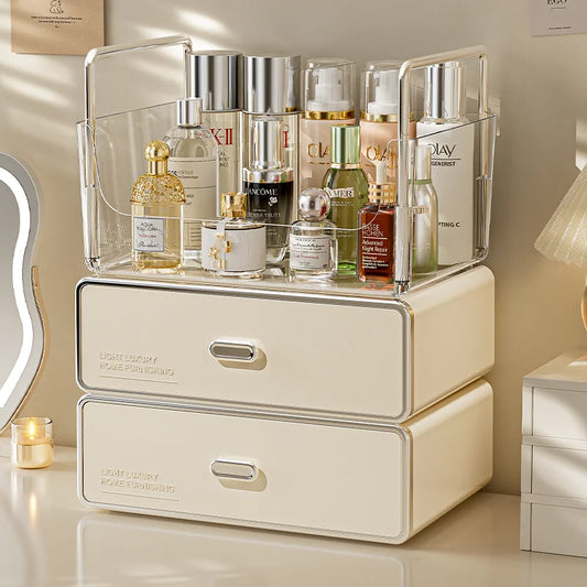 Cosmetic Organizer Makeup Storage Box Home Desktop Drawer Set Layers Storage Box Multi-function Stationery Tea Cup Storage Rack